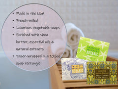 Ocean Riche soap bars packaging by Greenwich Bay for a fresh bath routine