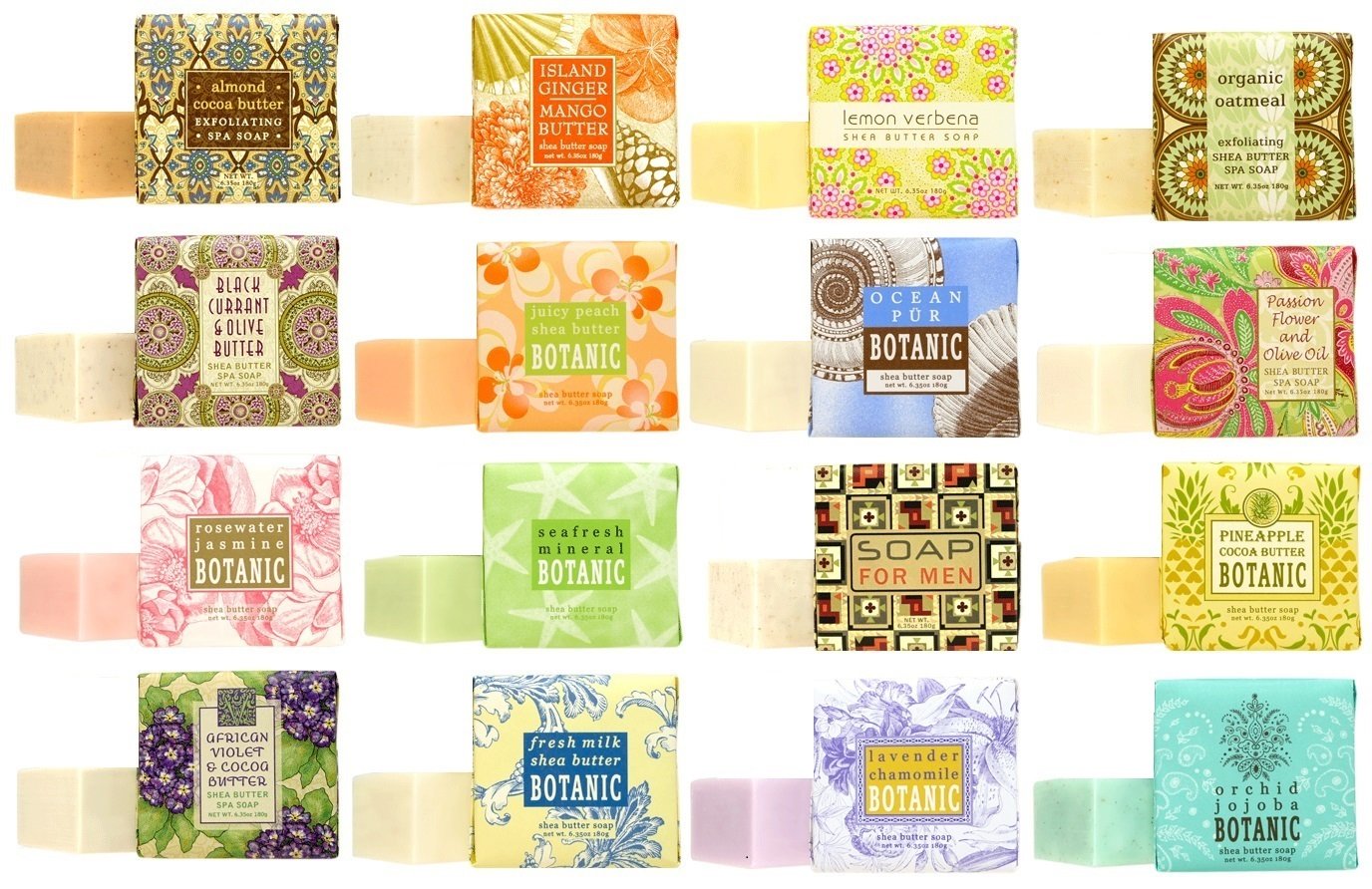 Greenwich Bay Soap Sampler 16-pack-1-9oz-bars for easy scent exploration and gifting.