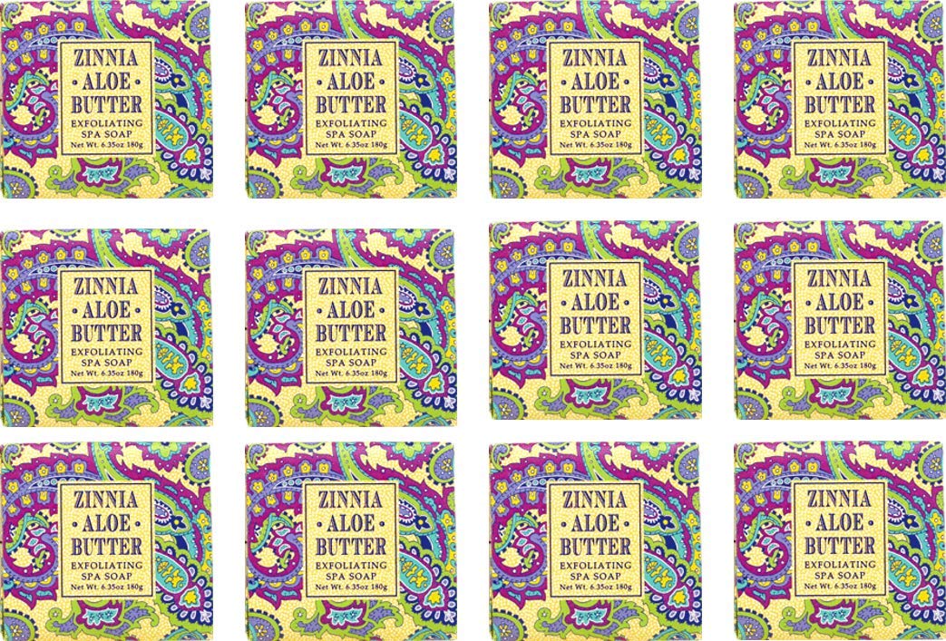 Greenwich Bay Zinnia bulk-pack soap image, 12 bars, ideal for daily cleansing with a fresh floral scent.