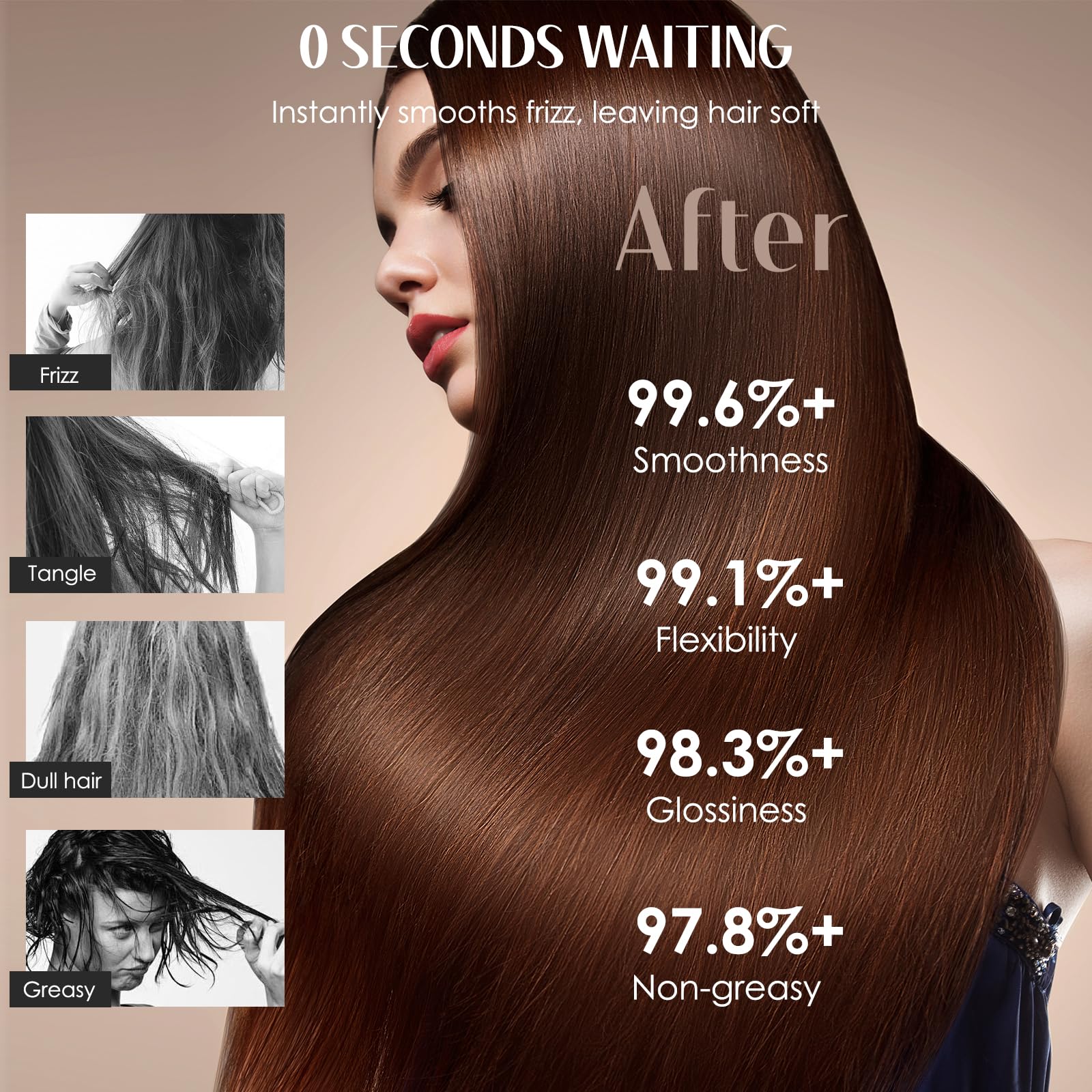 GREEONIL Hair Oil damage repair scene for healthier-looking ends.