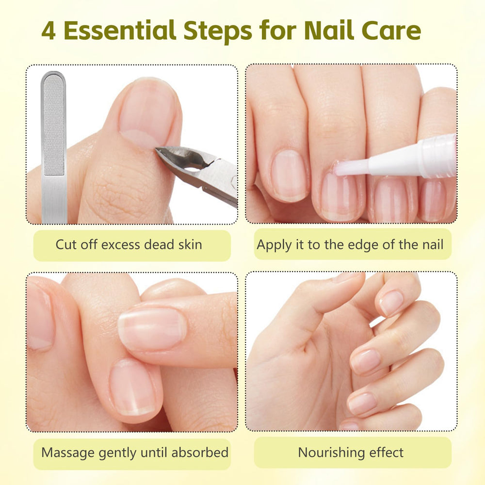 Close-up of Grenben nail-cuticle moisture with visible healthy shine.