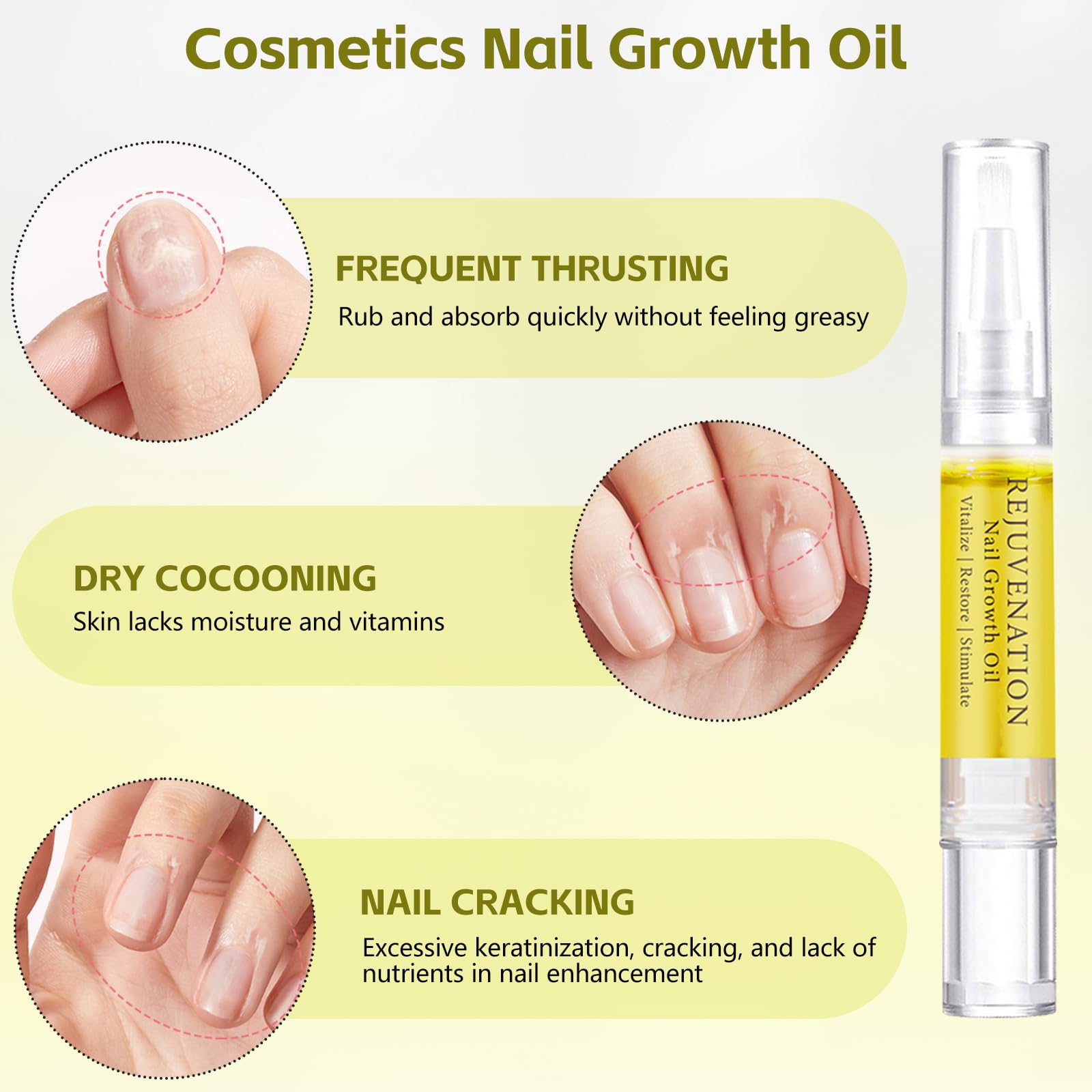 Grenben nail plate nourished with longer-lasting shine and smoother surface.