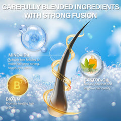 Greoay Minoxidil Foam massage application shows smooth coverage across the scalp