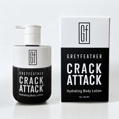 Greyfeather Crack Attack on hands delivering quick, non-greasy moisture for daily use.