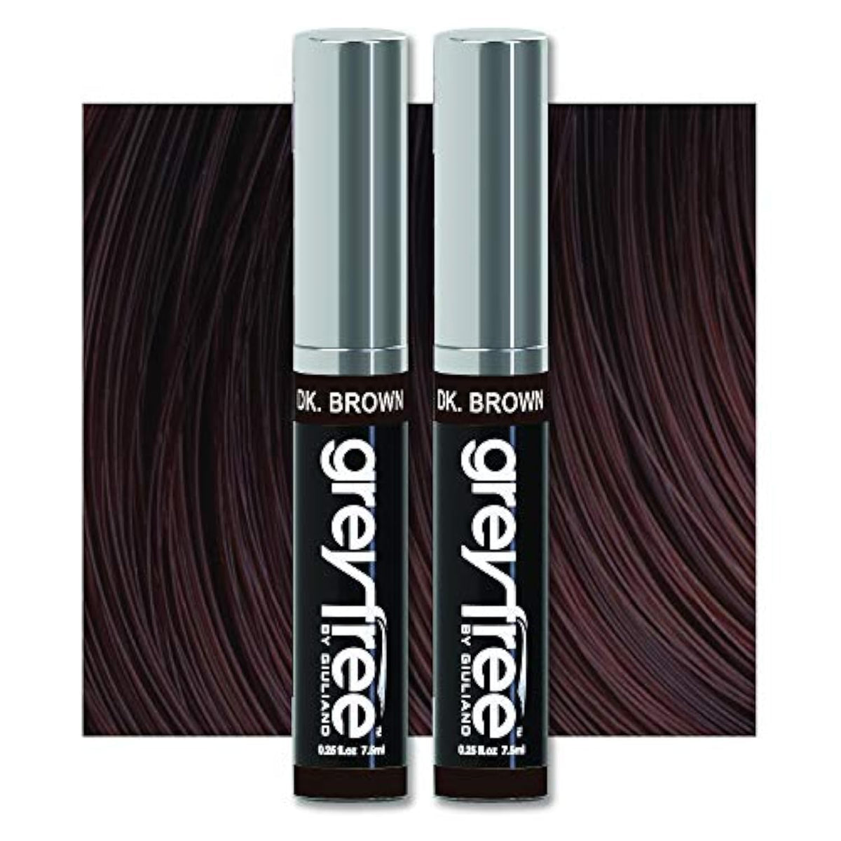 Greyfree root touch-up bottle delivers precise gray root coverage for a natural look