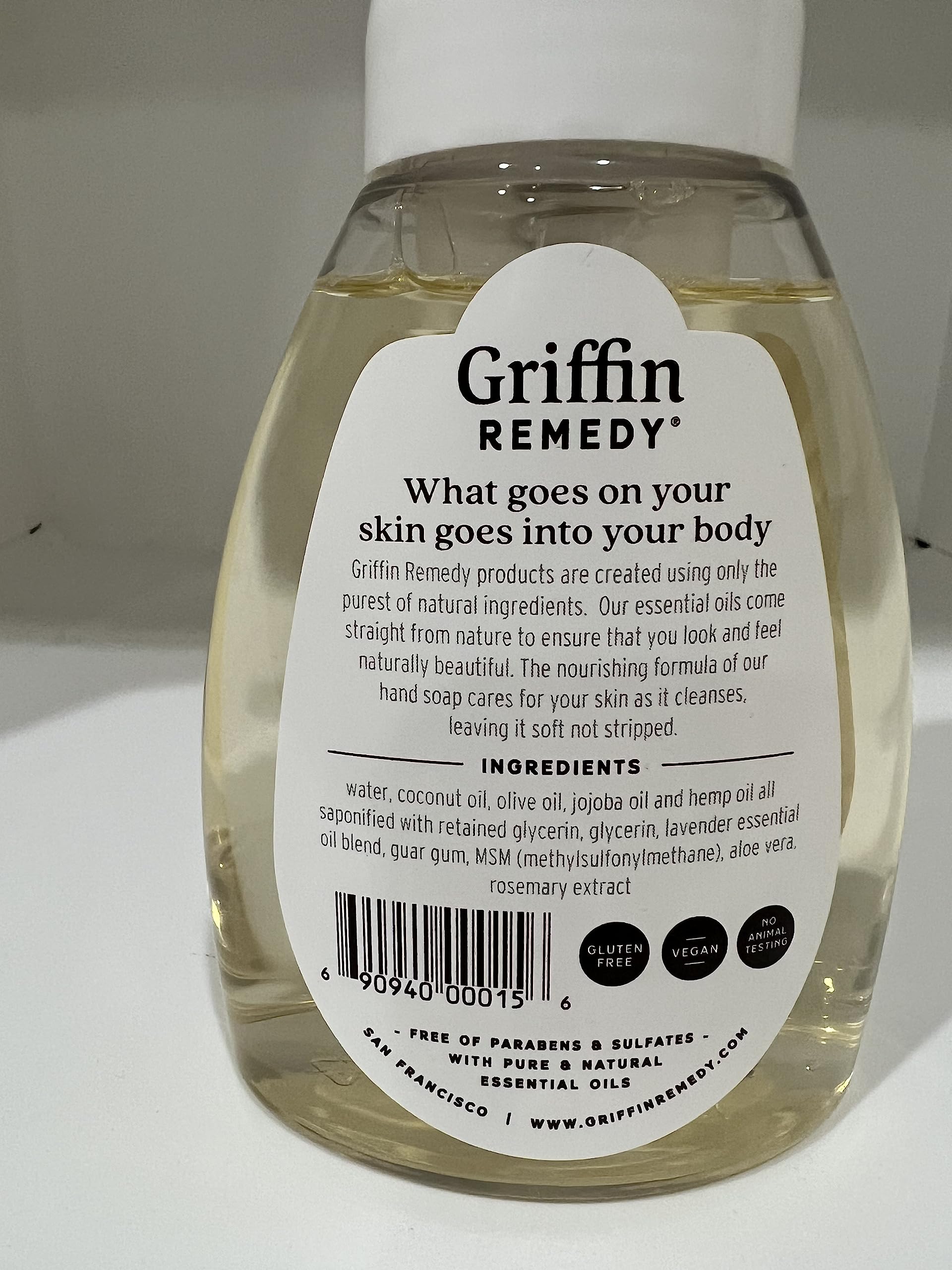 Griffin Remedy MSM moisturizing ingredients image illustrating skin softening properties