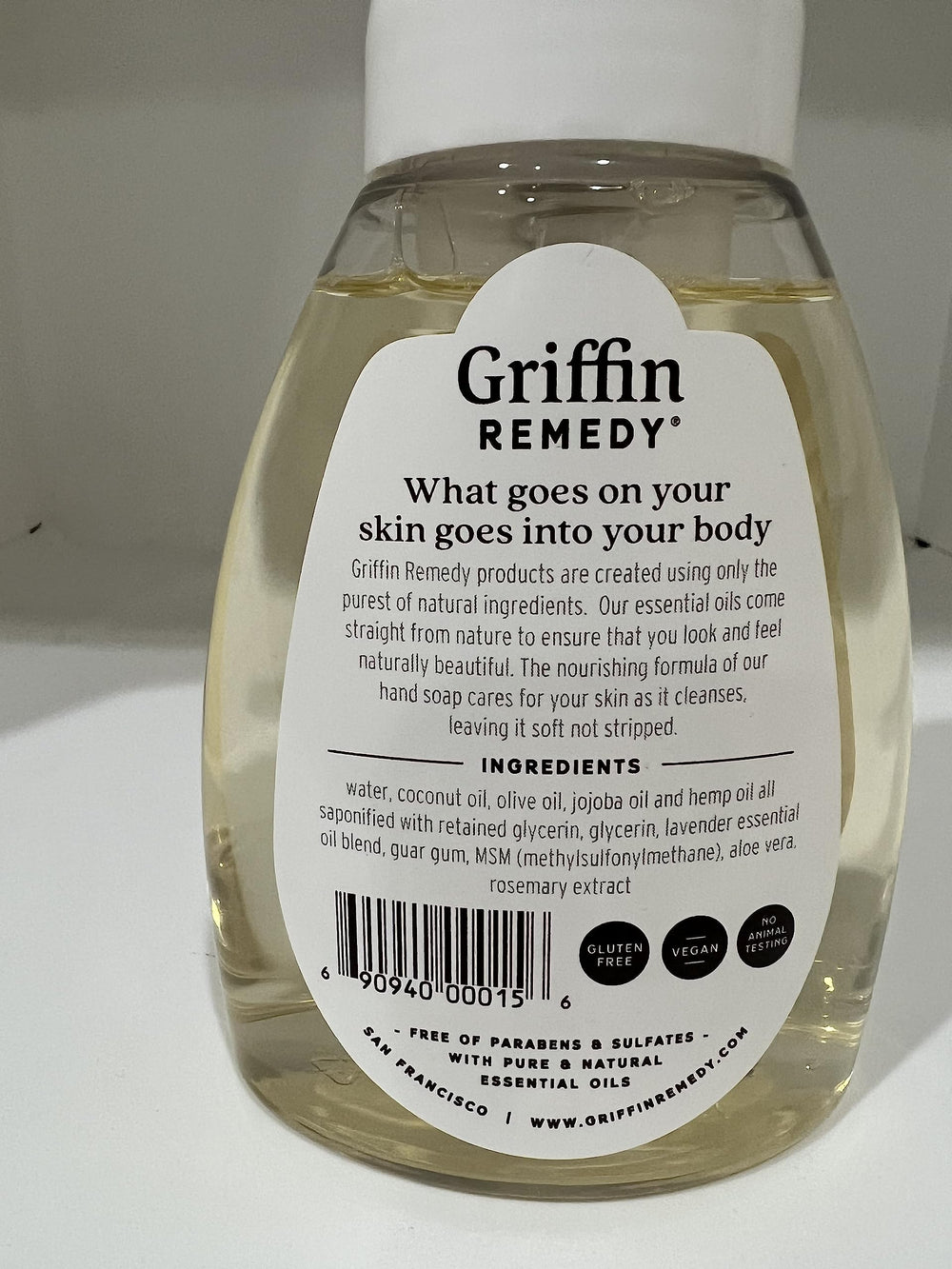 Griffin Remedy MSM moisturizing ingredients image illustrating skin softening properties
