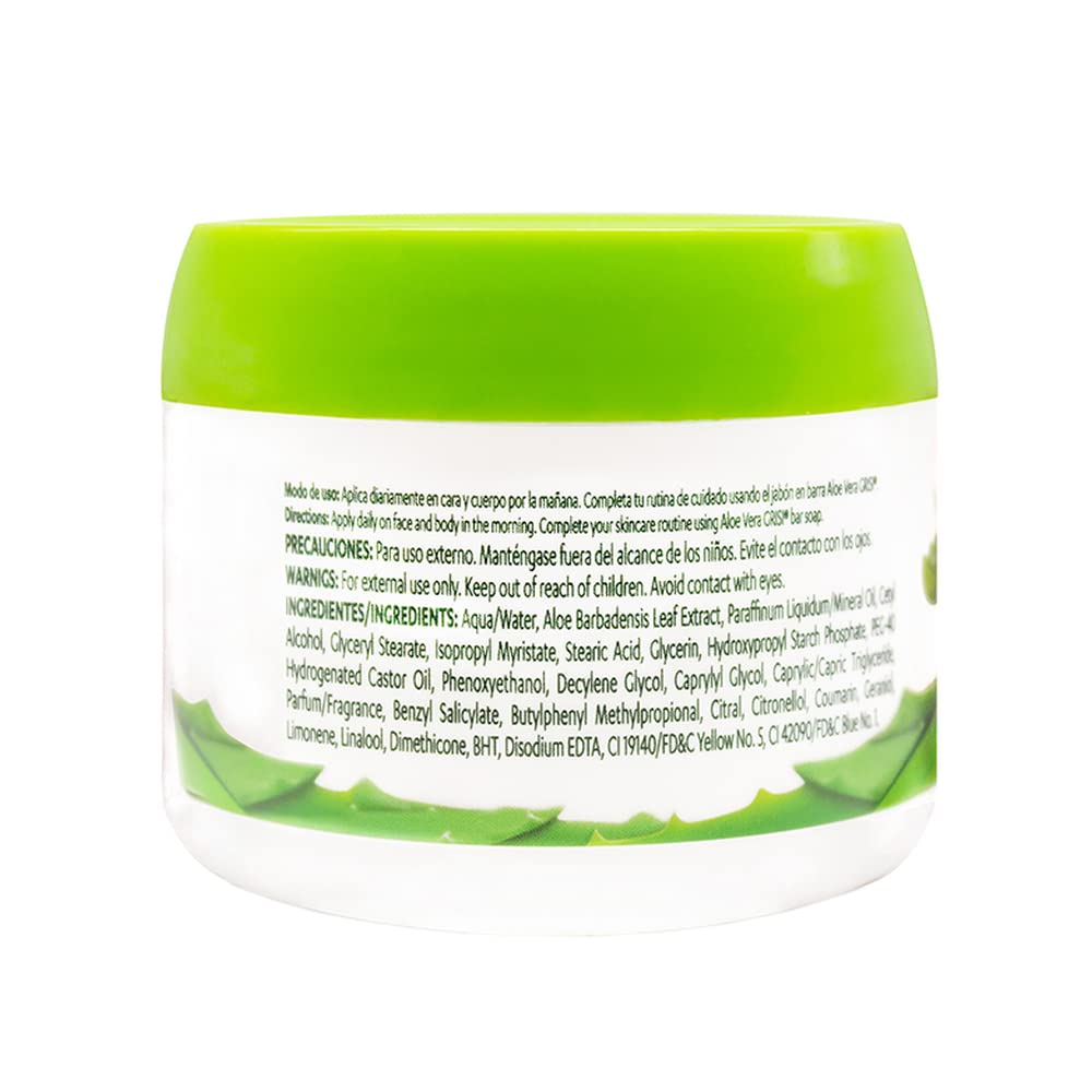 Grisi Aloe Vera Cream close-up texture shows creamy consistency.
