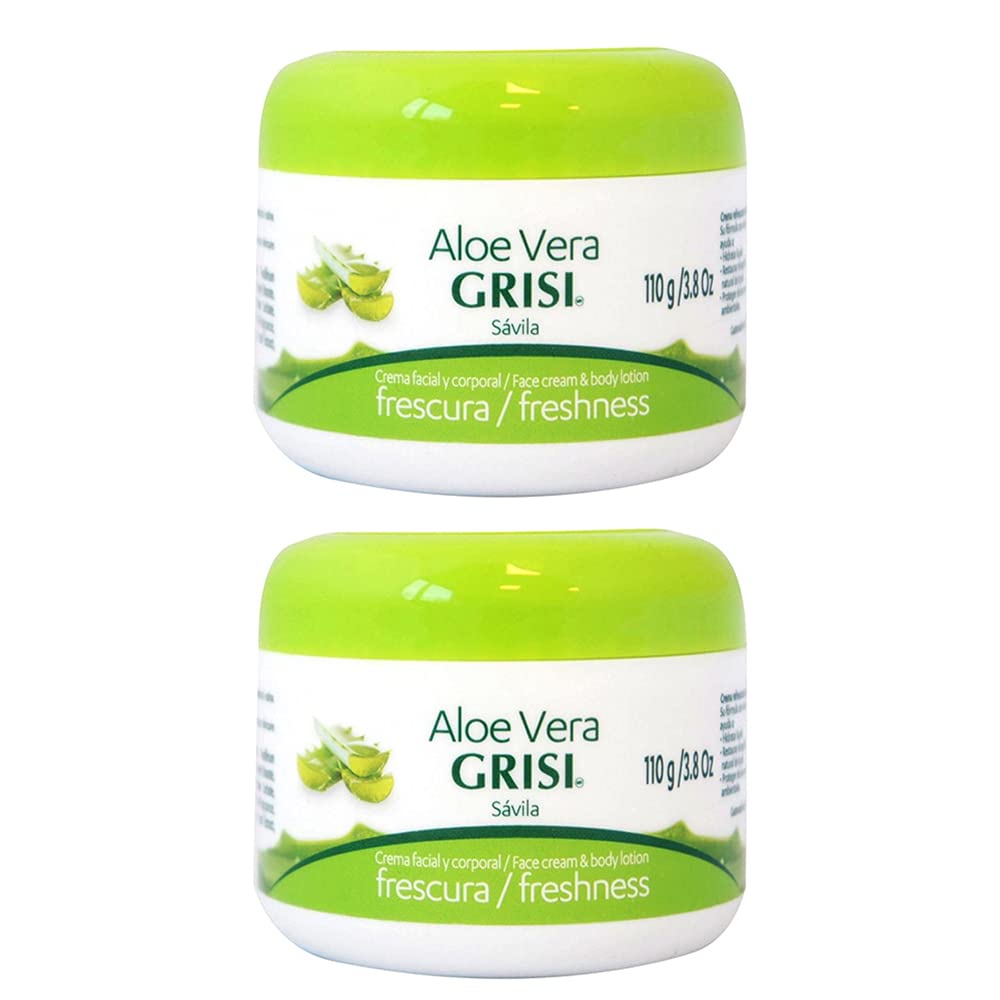 Grisi Aloe Vera Face Cream bottle for refreshing, hydrating skin.