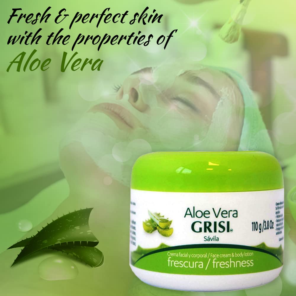 Grisi Aloe Vera ingredients aloe leaf close-up for natural care.