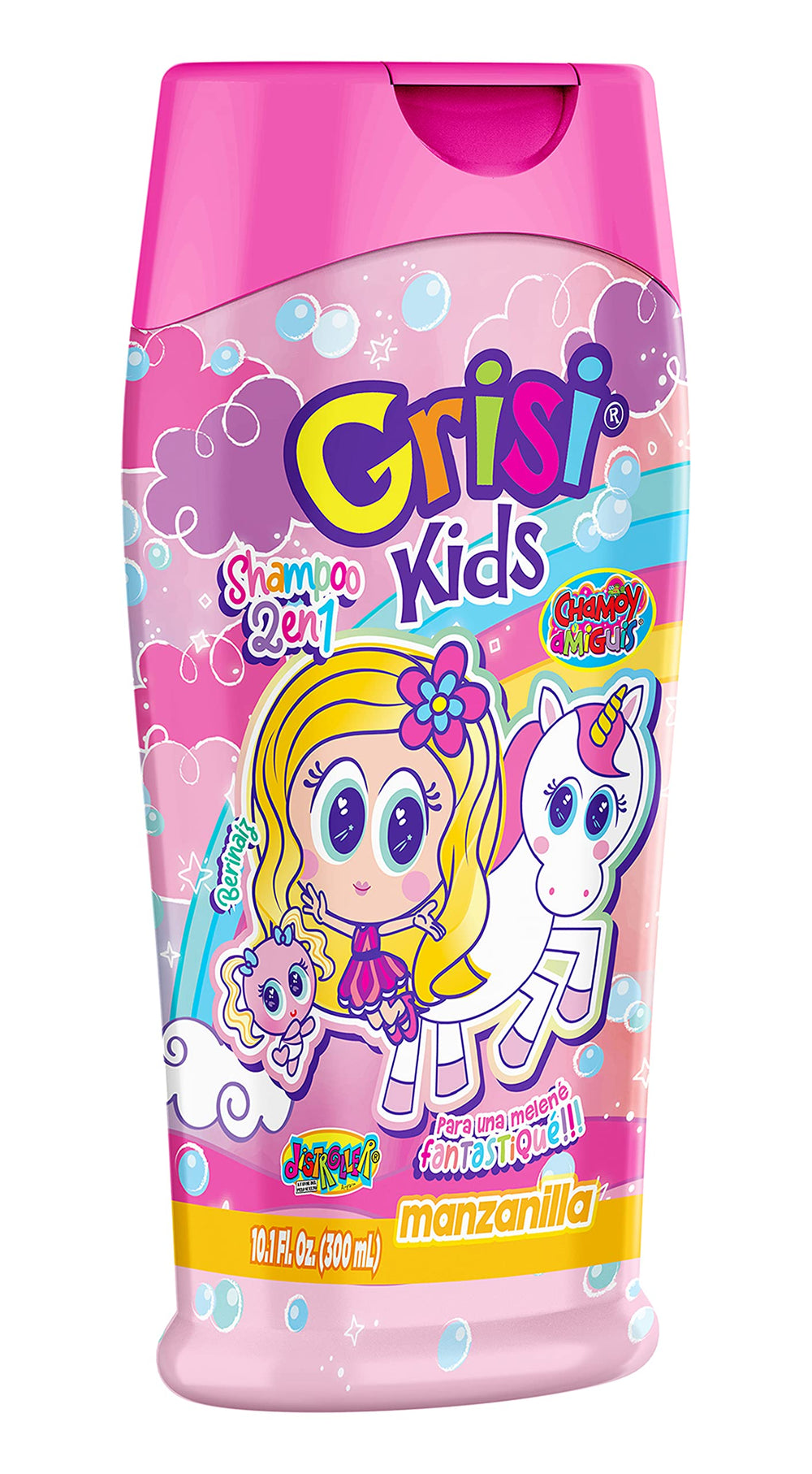 Grisi Manzanilla Kids Shampoo chamomile detail highlighting calming, kid-friendly scent.
