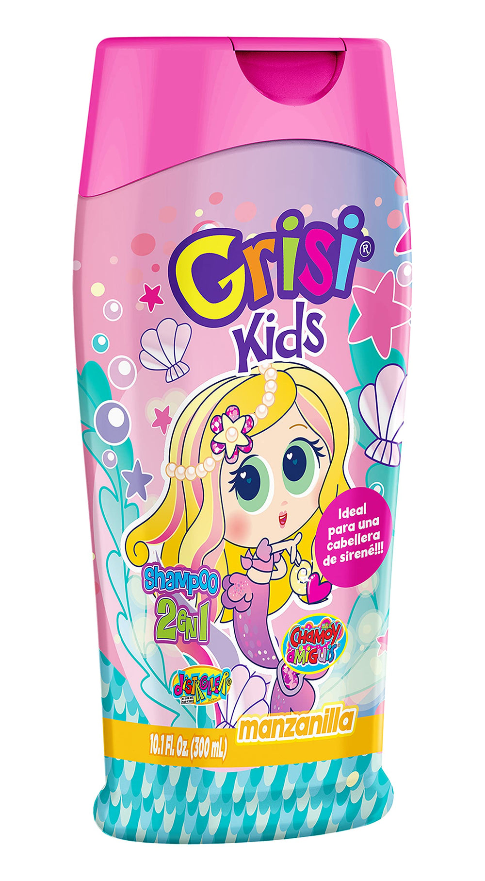 Grisi Manzanilla Kids Shampoo foam texture during bath time for easy washing.