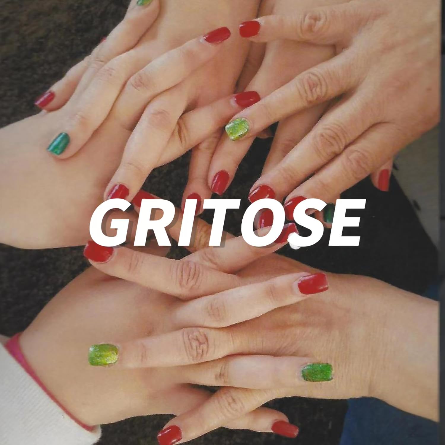 GRITOSE compact packaging with reusable nails and stickers