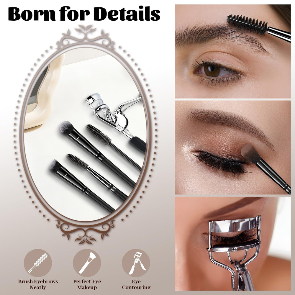 Grnheat mirror for on-the-go touch-ups during makeup routines.