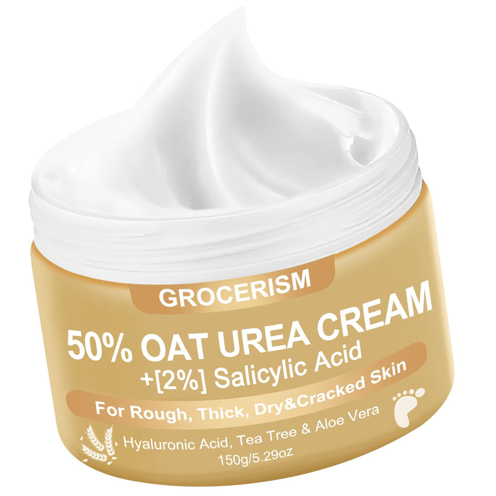 Grocerism Oat Urea Cream packaging and label overview