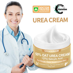 Grocerism Urea Cream with salicylic acid targets calluses gently.