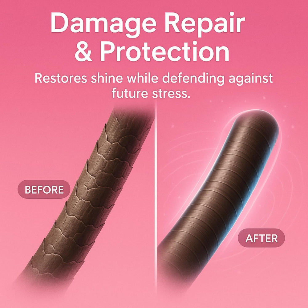 GROEI leave-in treatment cap-closeup suggests easy post-wash nourishment.