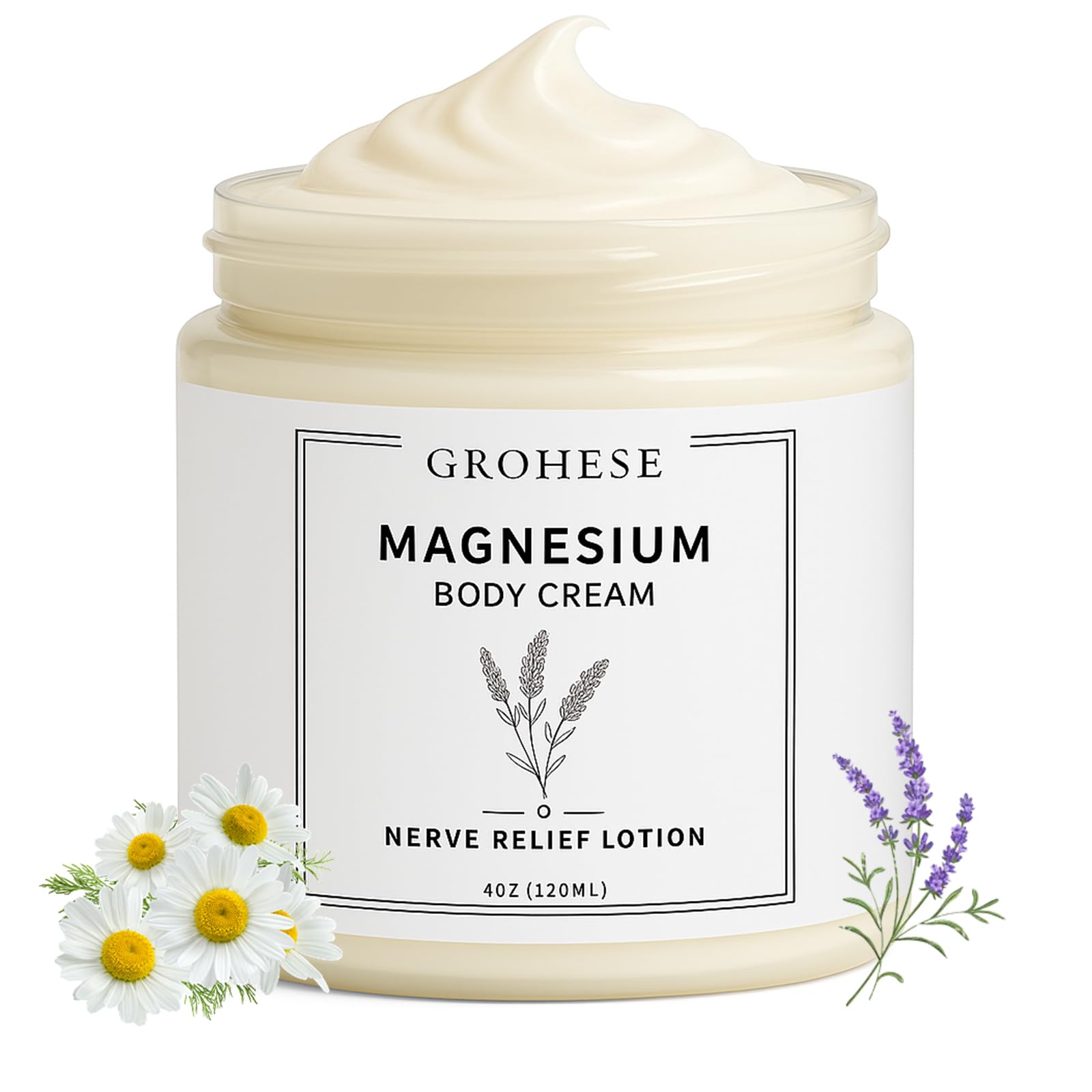GROHESE Neuropathy Cream bottle designed for on-the-go relief and non-greasy absorption