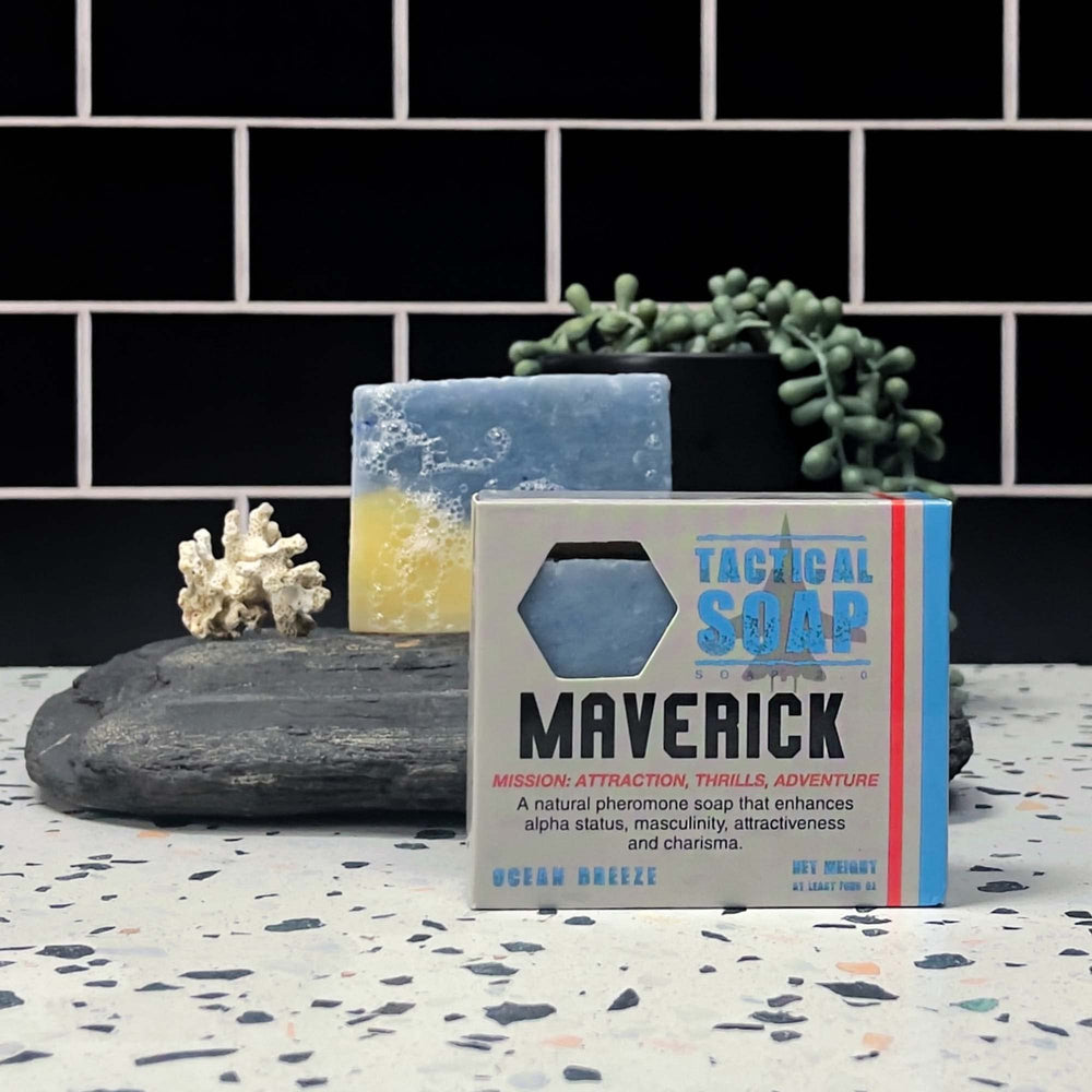 Grondyke Tactical Soap exfoliating suds smooth rough skin during wash.