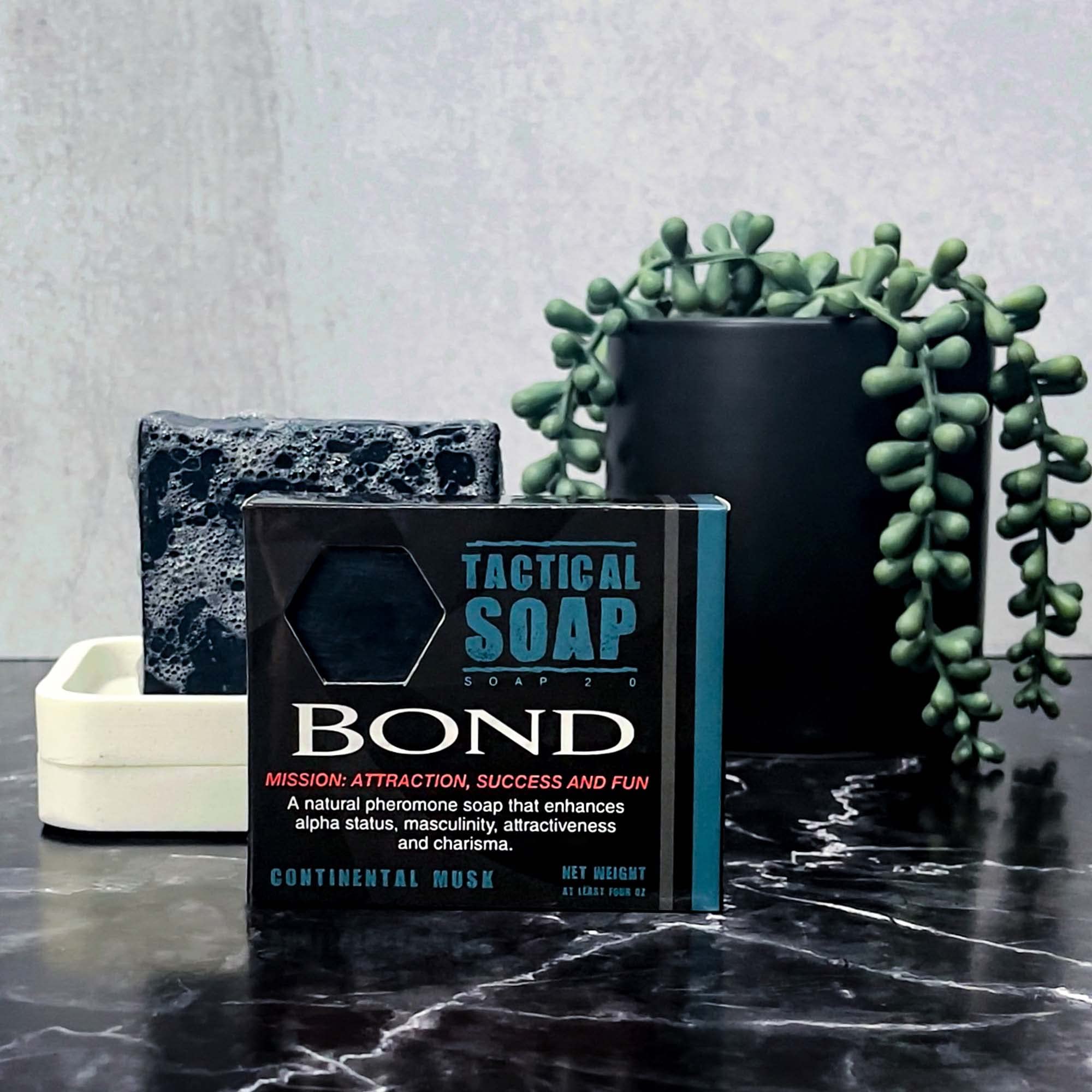Grondyke Tactical Soap natural ingredients keep skin clean without harsh chemicals.
