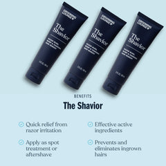 Grooming Lounge Shavior Post Shave Remedy 3oz bottle ideal for on-the-go skin comfort