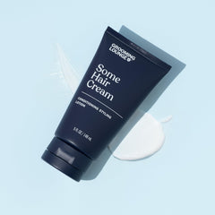 Grooming Lounge Some Hair Cream jar reveals creamy texture with frizz control.