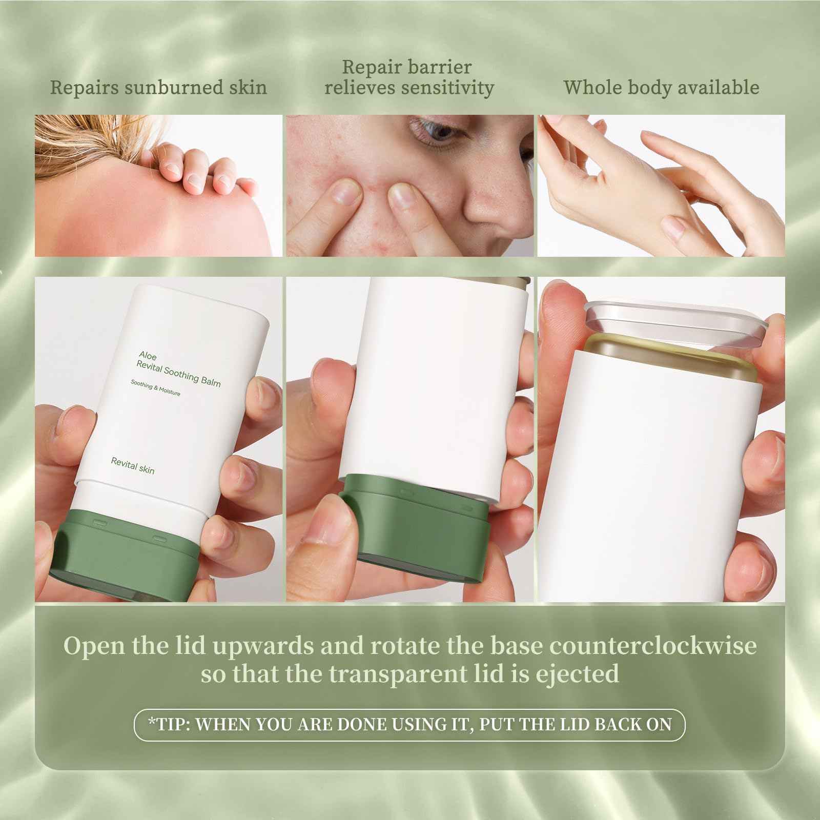 Grospe Aloe Vera Gel Stick suits daily skincare for ongoing moisture