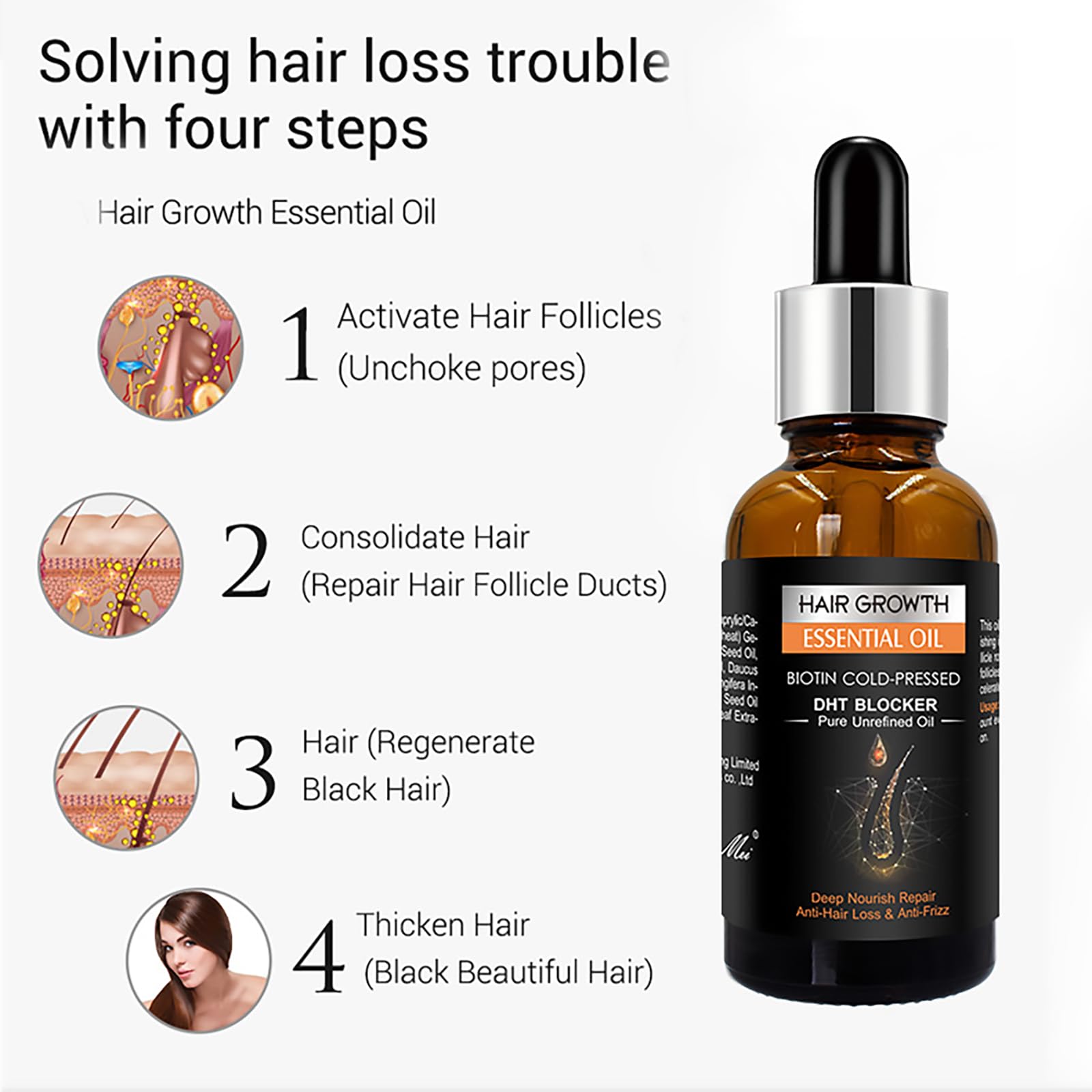 Grospe Deep Nourish Repair on hair strands for smoother texture