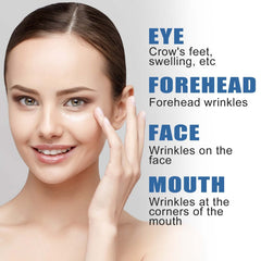 Grospe cream applied around eyes to reduce puffiness and fine lines