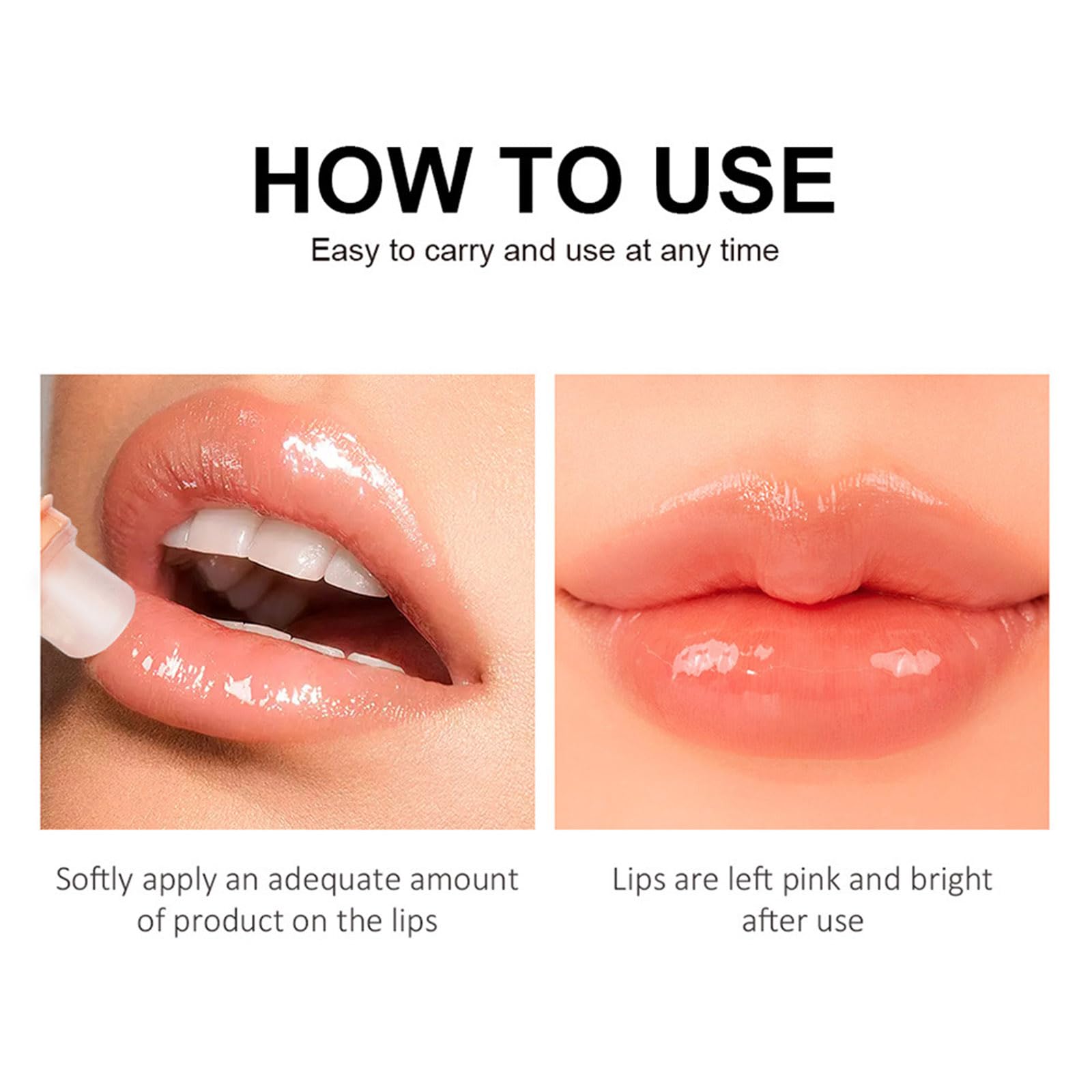 Grospe Lip Glowy Balm angled nozzle enables precise, easy application.