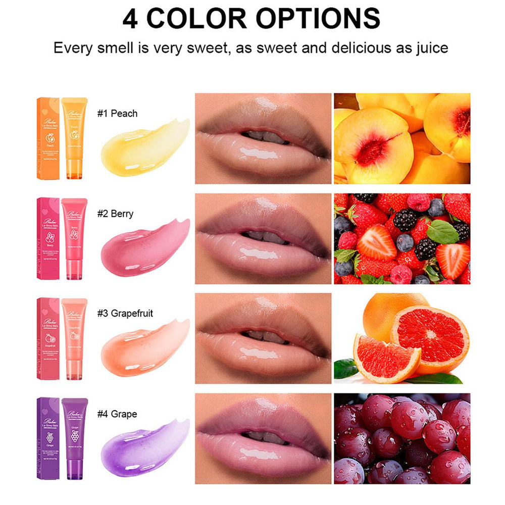 Grospe Lip Glowy Balm grape-tube delivers smooth lips with light tint.