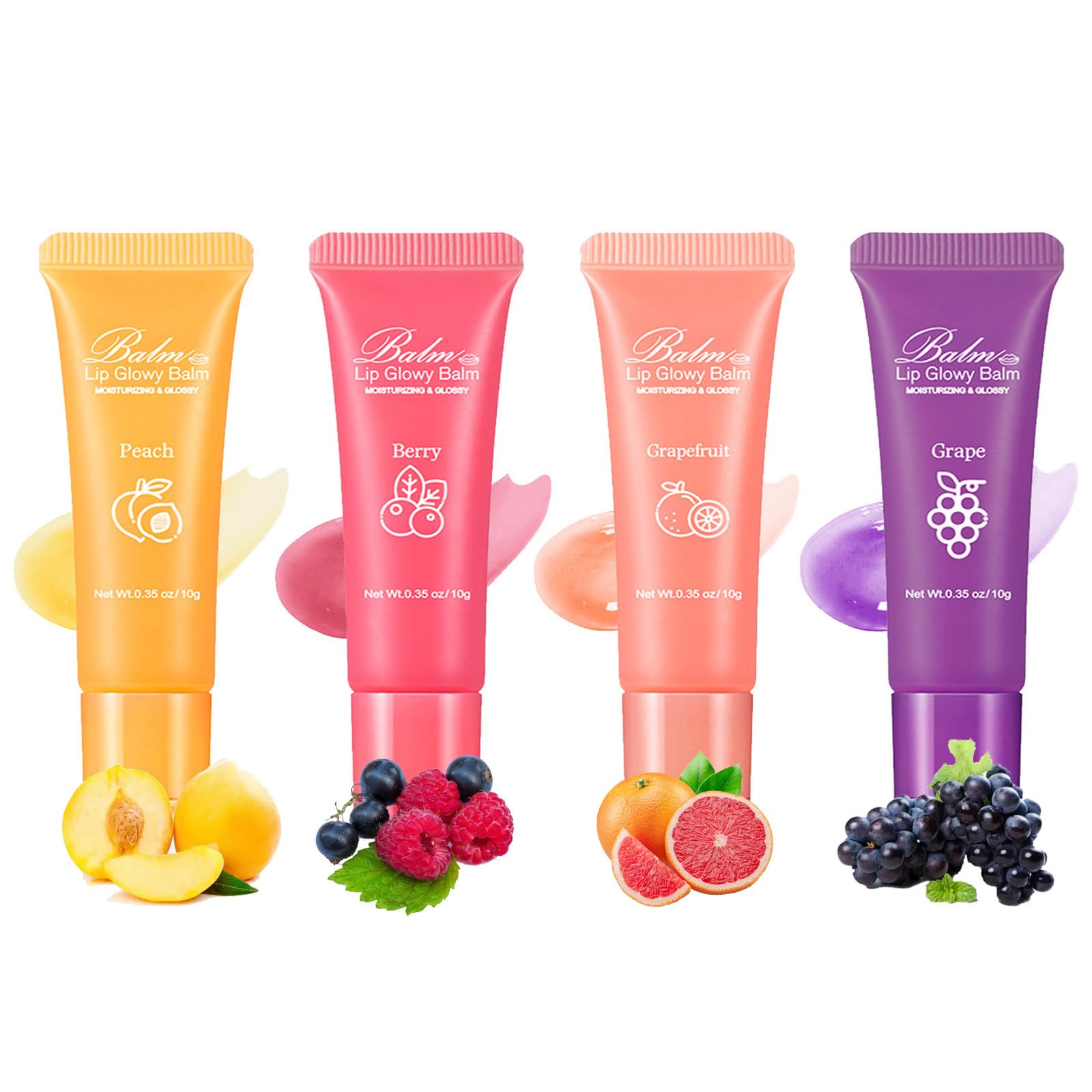 Grospe Lip Glowy Balm peach tube for hydrated, subtle lip color.