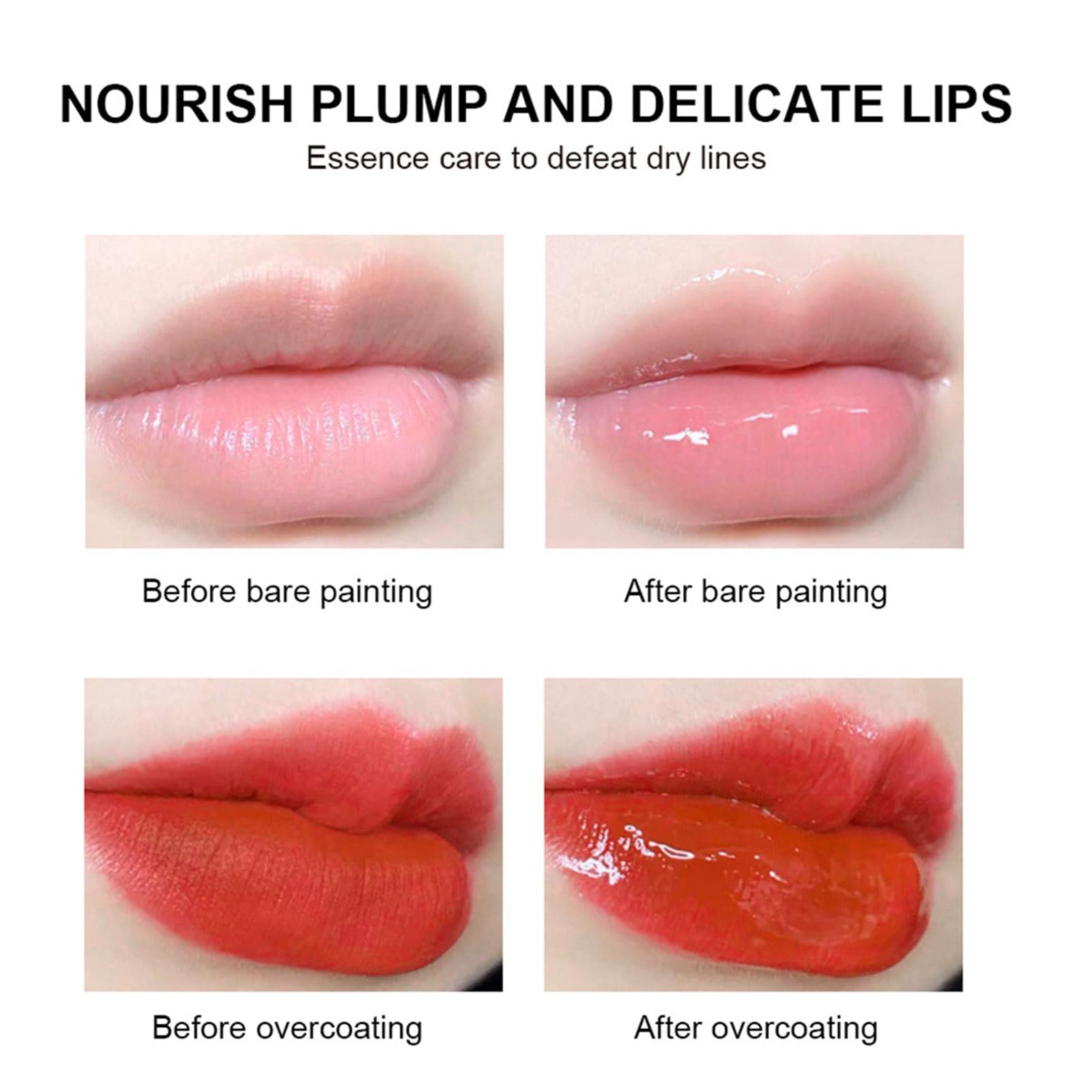 Grospe Lip Glowy Balm swatch shows texture and color of finishes.