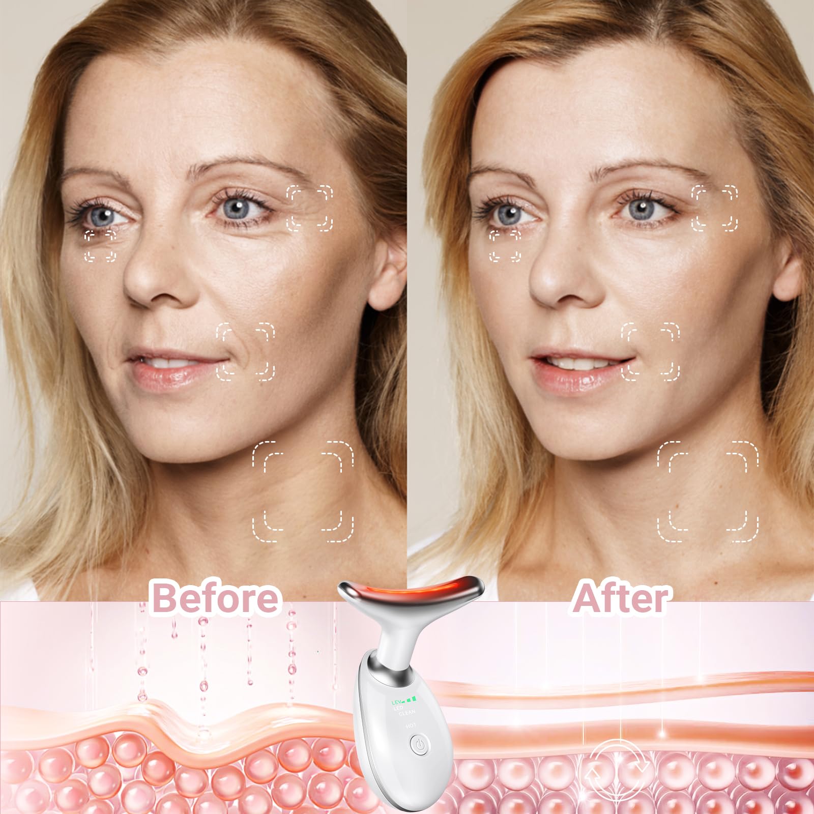 GroTawel compact white design—sleek home skincare companion.