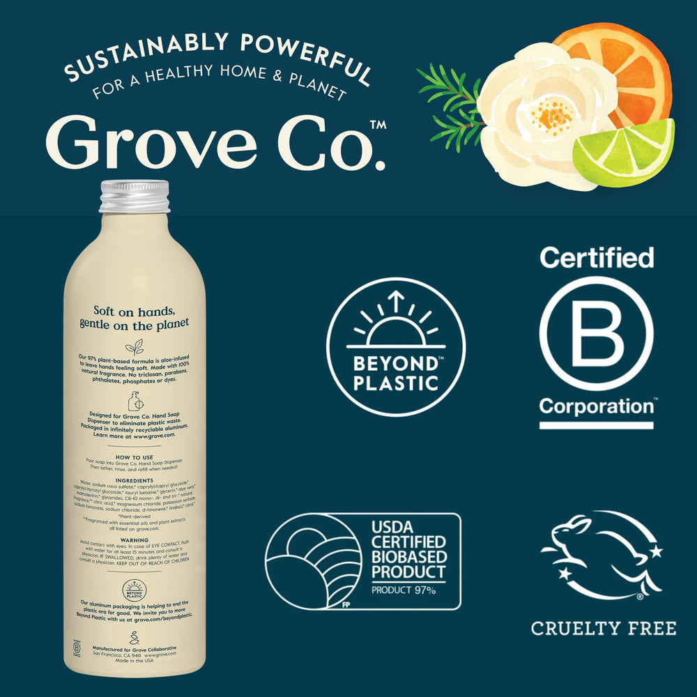 Eco-friendly Grove Co. refills presented as a thoughtful housewarming gift.