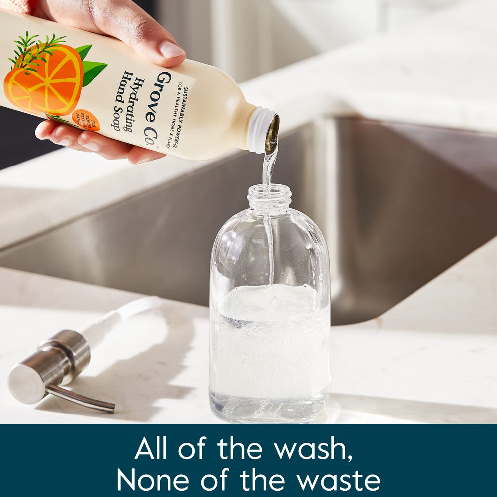 Grove Co. Orange-Rosemary refill featuring natural oils for clean hands.