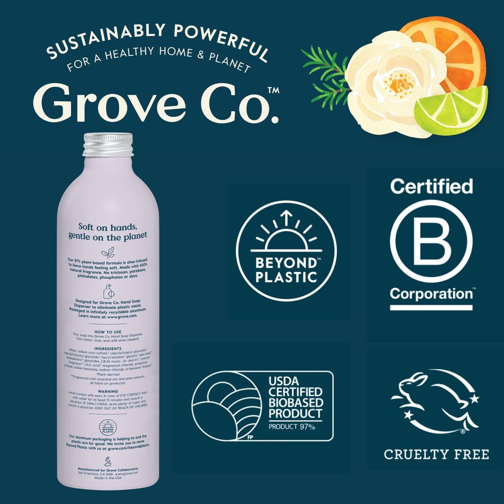 Kraft box packaging from Grove Co emphasizes eco-friendly shipping.