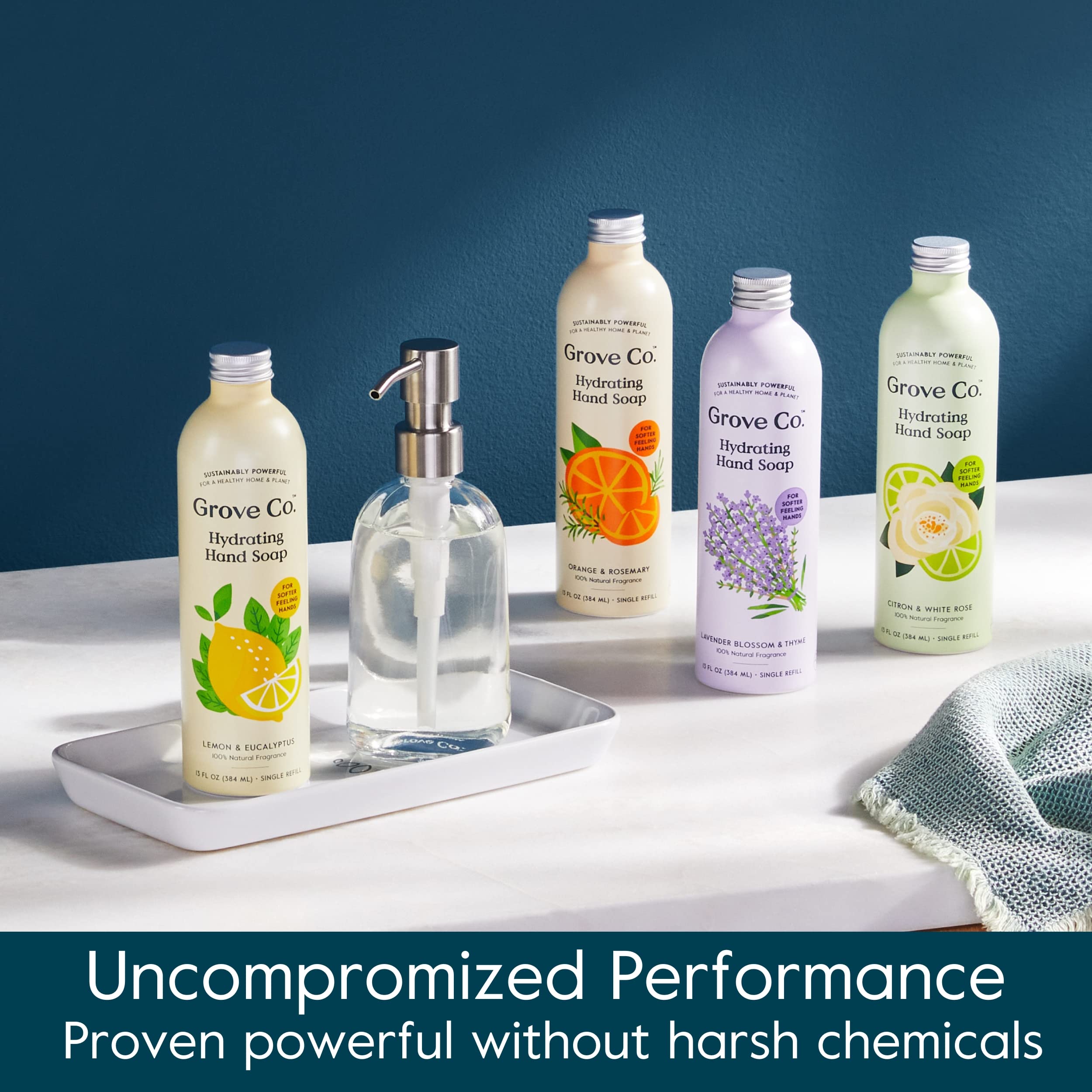 Plant-based ingredients highlight natural fragrance without harsh chemicals.