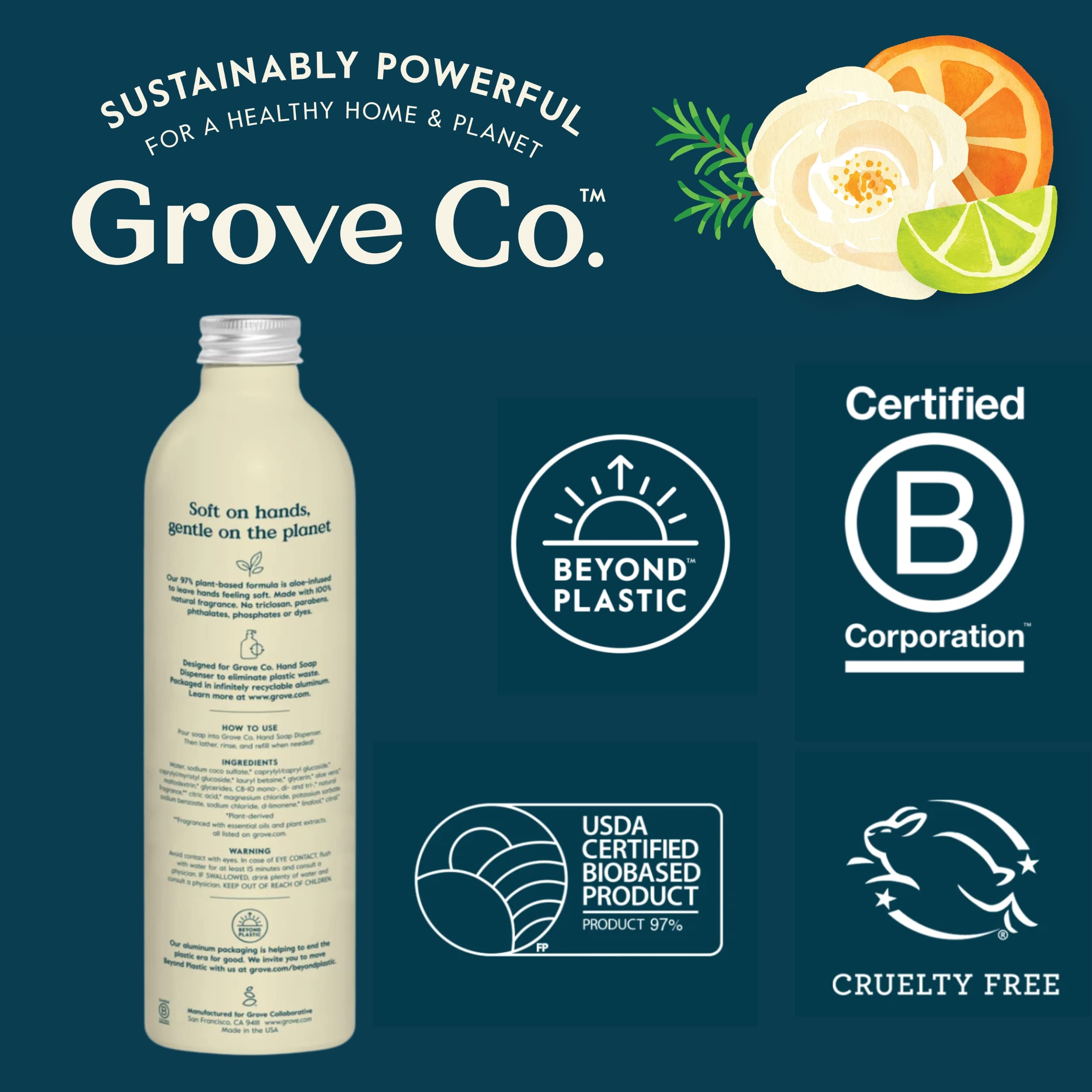 Grove Co. three-pack refill set reduces trips to store