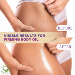 GROW DATE Body Firming Oil silky texture ready for quick absorption