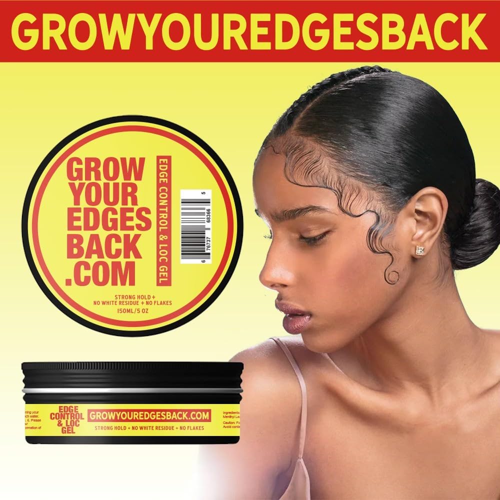 Grow Your Edges Back natural oils infusion nourishes edges and scalp.