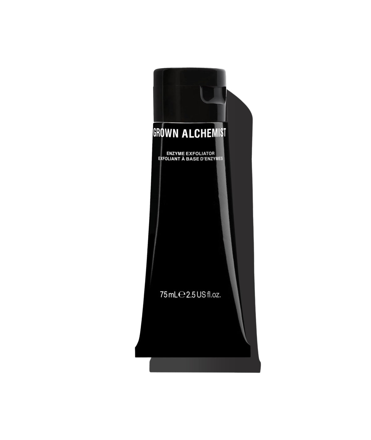 Grown Alchemist Enzyme Exfoliant bottle pour showing gentle exfoliation for smoother skin