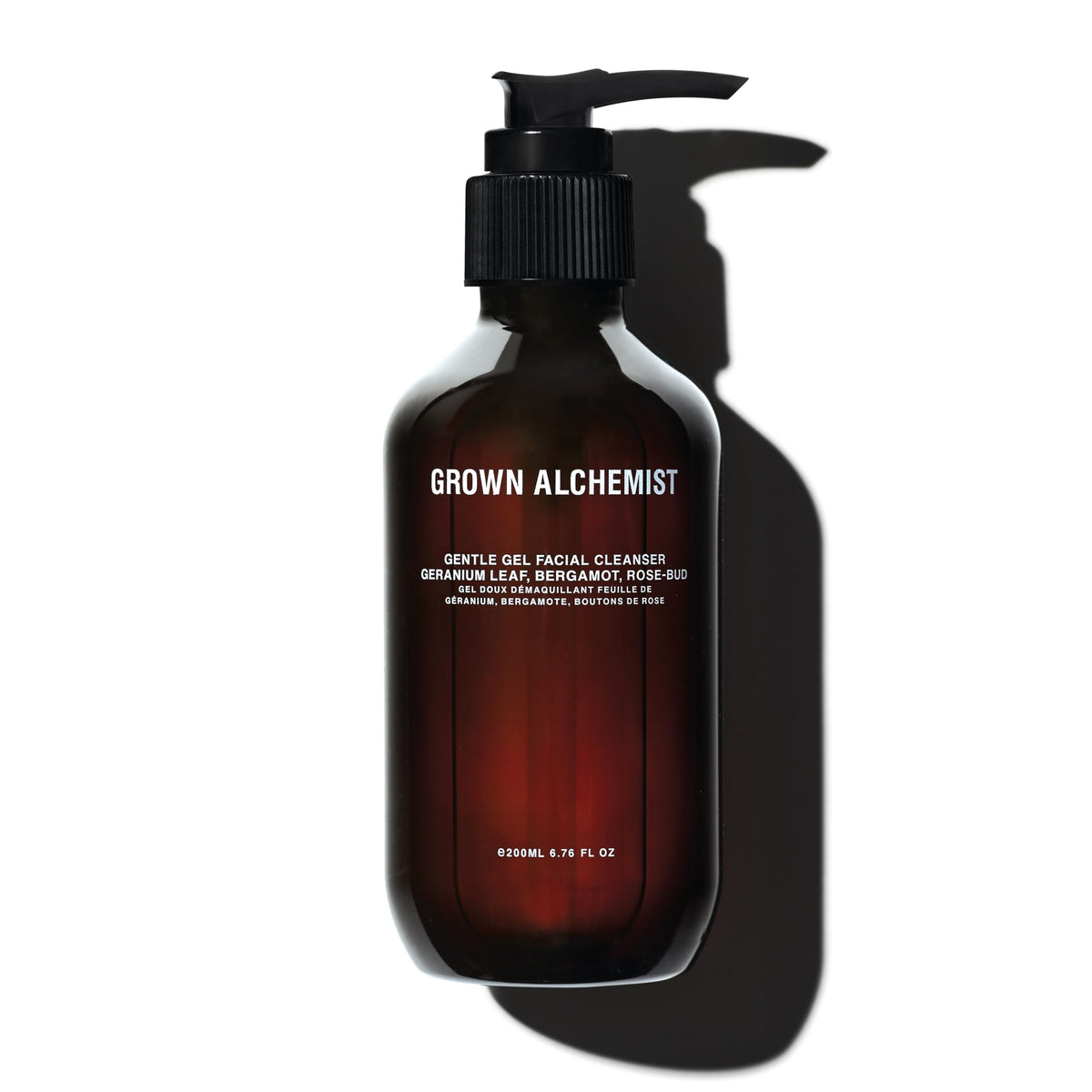 Grown Alchemist Gentle Gel Cleanser bottle for daily cleansing and hydration.