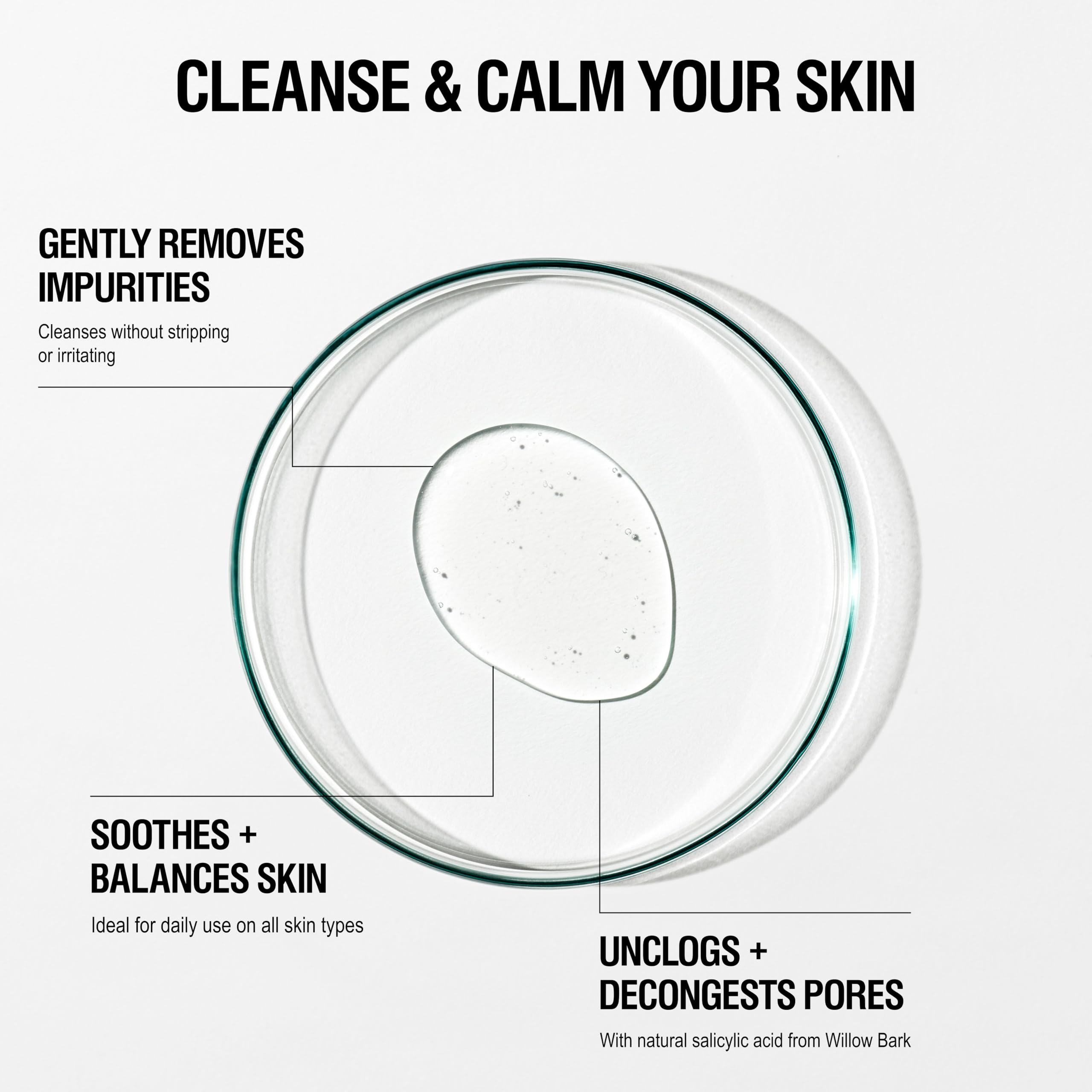 Close-up of the gel texture from Grown Alchemist Gentle Gel Cleanser.