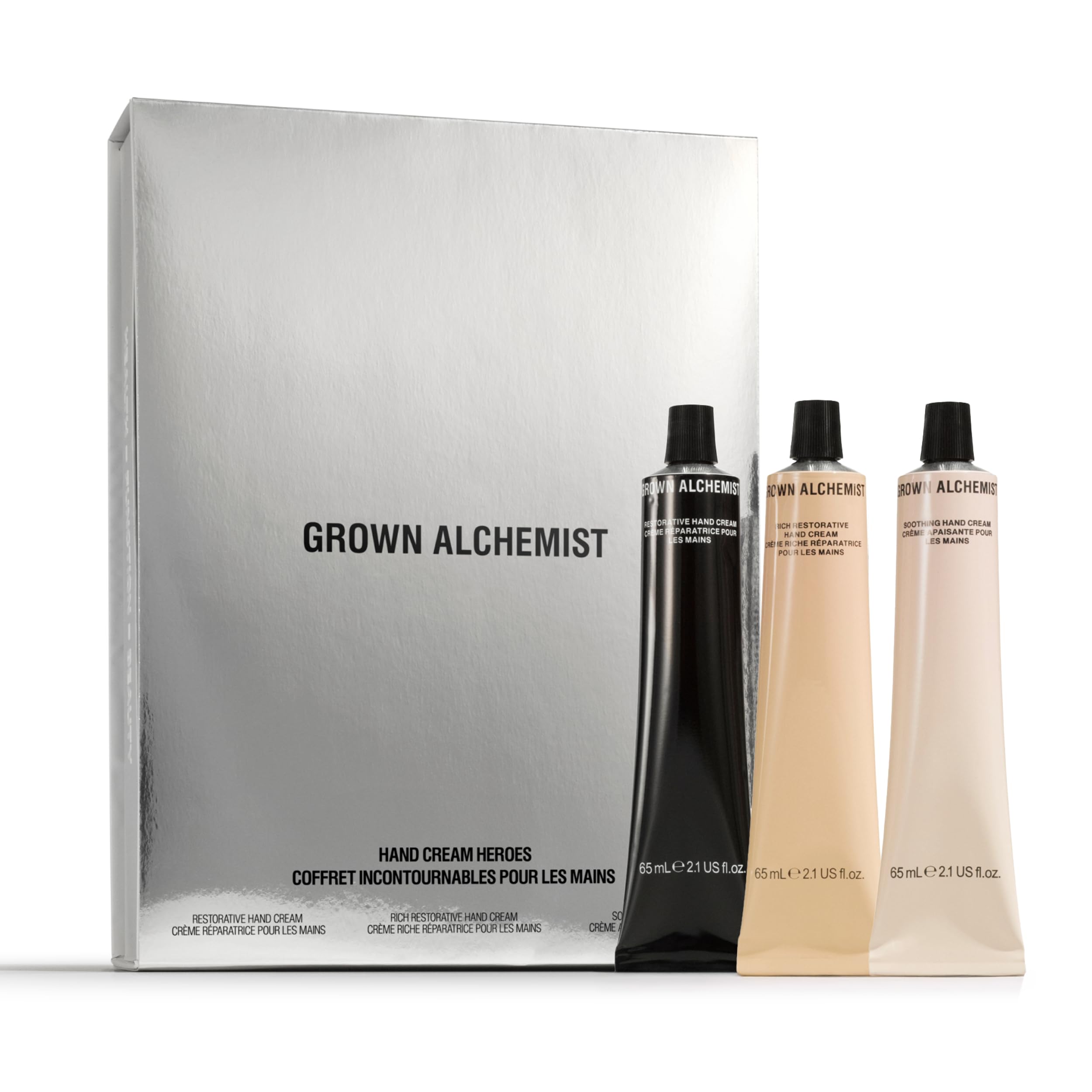 Grown Alchemist Restorative Hand Cream in holiday kit nourishes dry hands