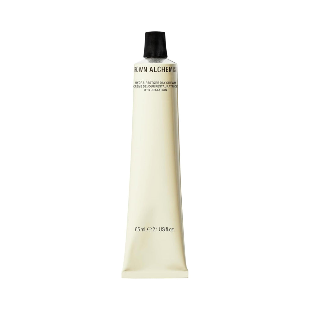 Grown Alchemist Hydra-Restore Day Cream 65 ml tube close-up for smooth, non-greasy hydration.