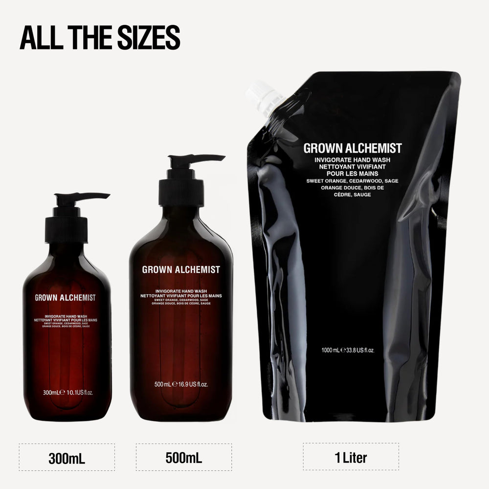 Luxurious foaming texture of Invigorate hand wash close-up.