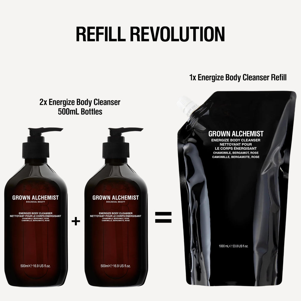 Grown Alchemist Invigorate Hand Wash Refill showing lather texture and moisturizing feel