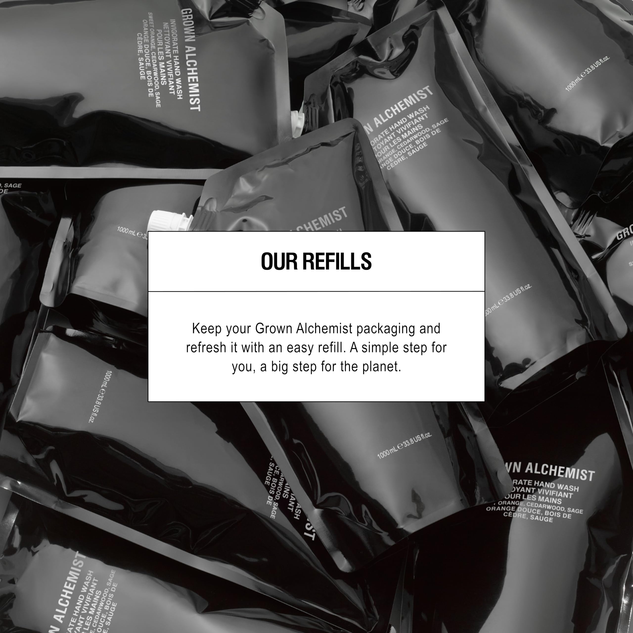 Grown Alchemist Invigorate packaging with recycling symbol for eco-friendly care.