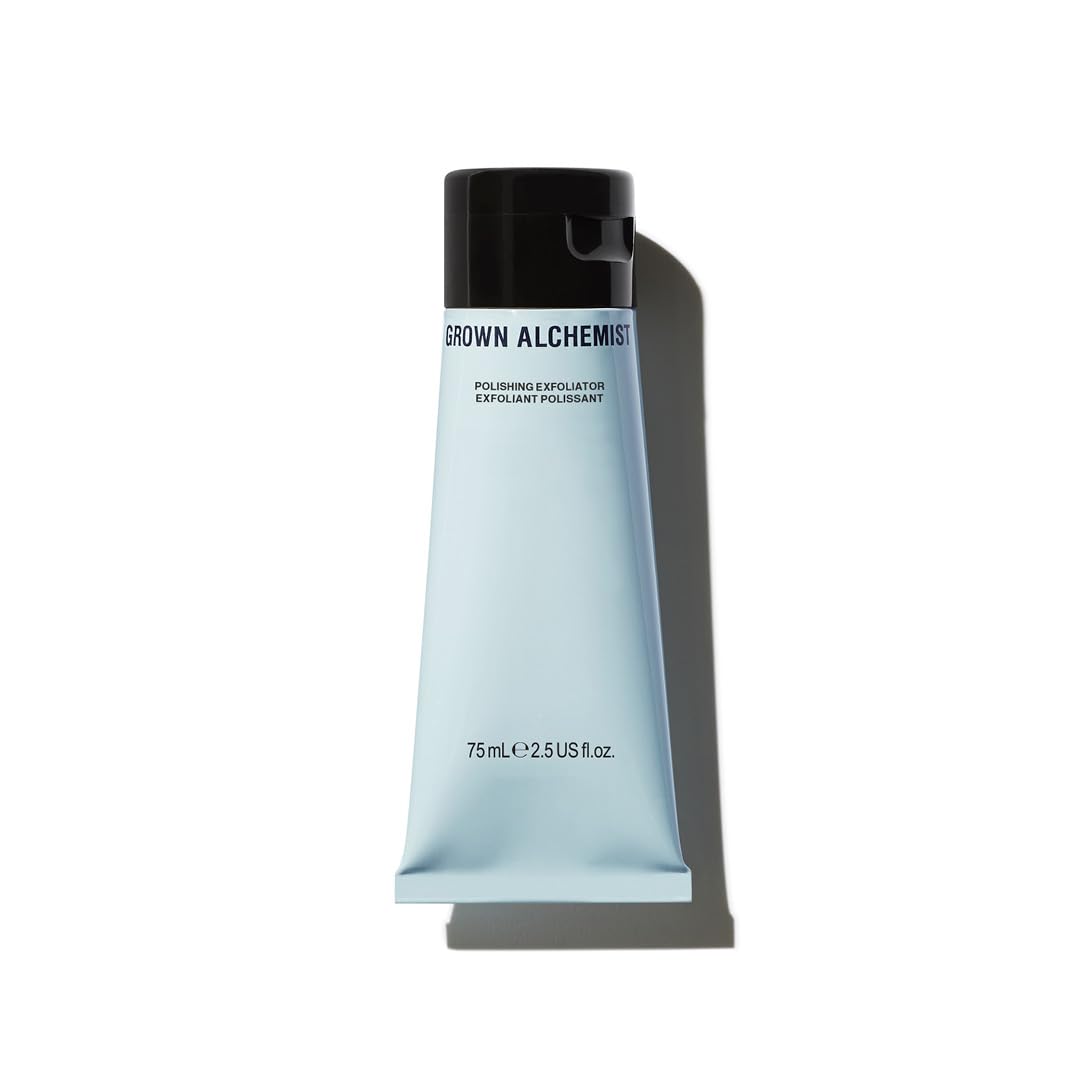 Grown Alchemist Polishing Exfoliant with bamboo particles for gentle daily smoothing.